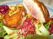 Barbarieentenbrust mit Pfifferlingen auf Sommersalat - Rezept