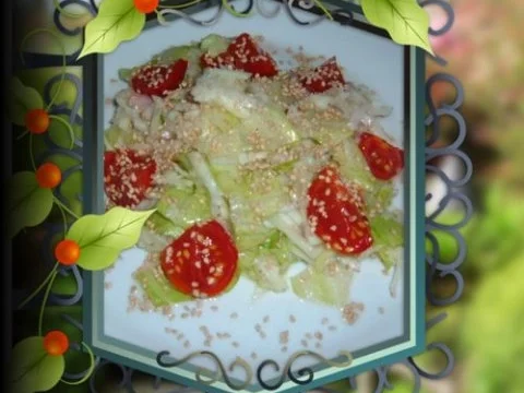 Salate.........Eisbergsalat mit Kohlrabi - Rezept
