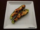 gefüllte Zucchini überbacken - Rezept
