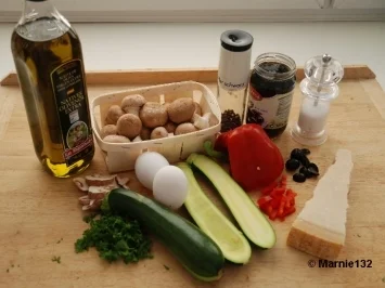 Rezept: gefüllte Zucchini überbacken Bild Nr. 2 gefüllte Zucchini überbacken - Rezept - Bild Nr. 2