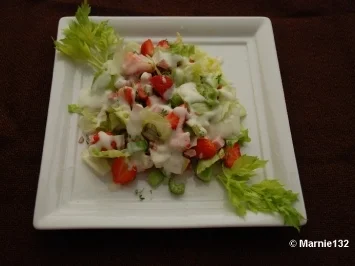 Putensalat mit Erdbeeren - Rezept
