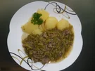 Rezept: Schnippelbohnenpfanne Schnippelbohnenpfanne - Rezept