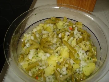 Rezept: Fisolensalat wie ich in mag Fisolensalat wie ich in mag - Rezept