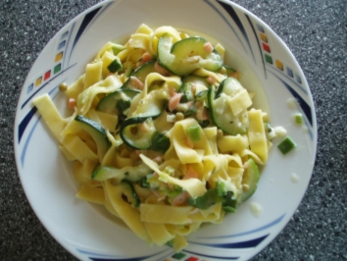 Lachs-Gemüse- Nudeln - Rezept mit Bild - kochbar.de