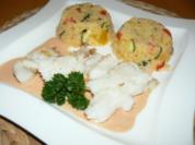 Filet vom schwarzen Heilbutt mit buntem Couscous-Gemüse - Rezept