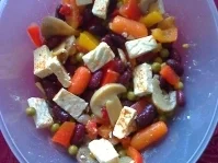 Bunter Gemüse- Salat - Rezept