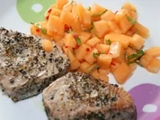 Thunfischsteak mit Melonen - Salsa - Rezept