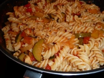 Rezept: Pute trifft Paprika & Zucchini Pute trifft Paprika & Zucchini - Rezept