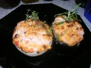 Gefüllte Riesenchampignons - Rezept