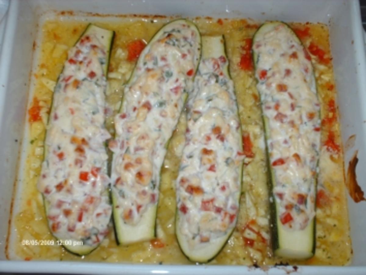 Zucchini - Schiffchen - Rezept