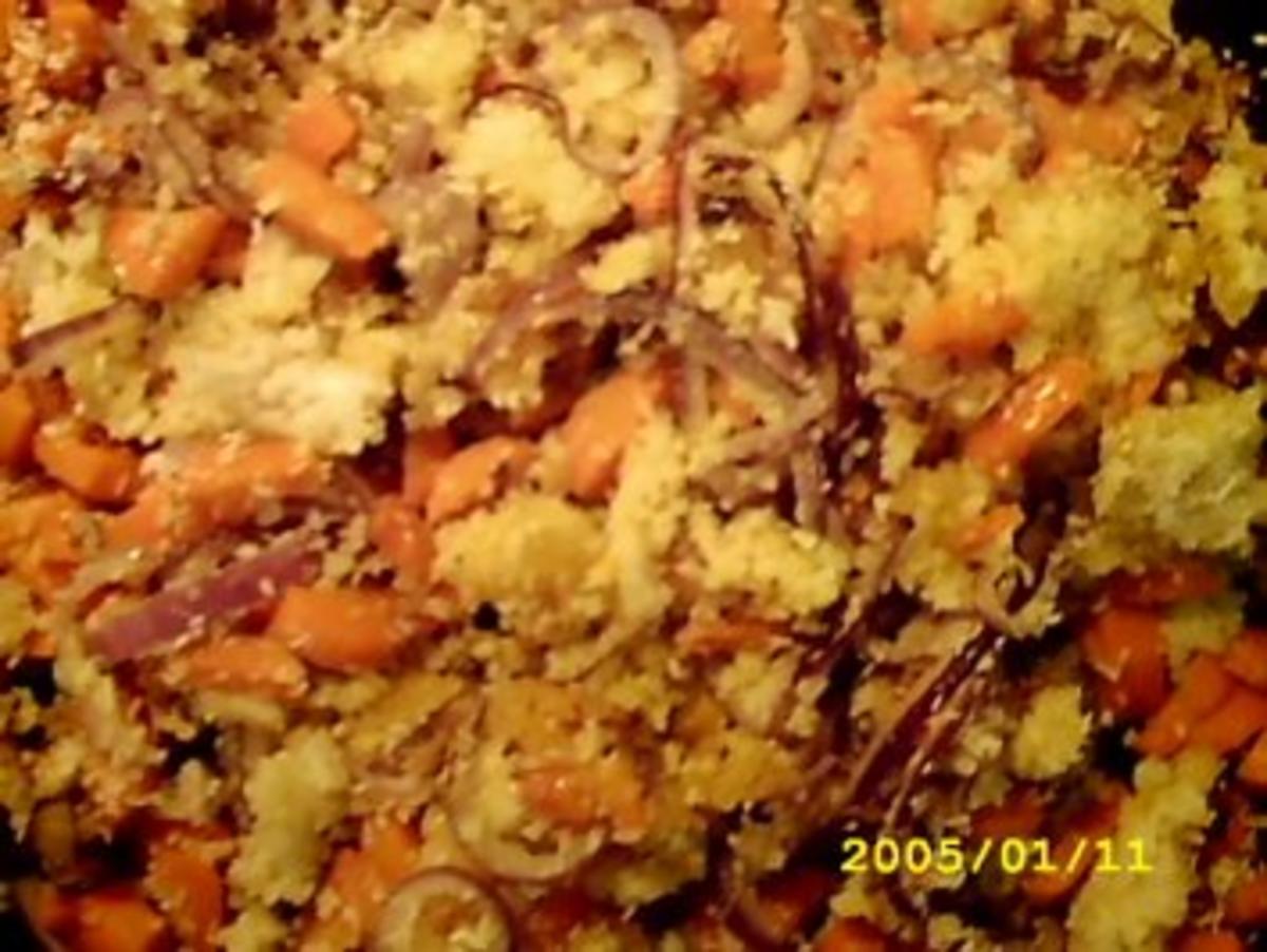 Knusperreispfanne mit Ingwer-Buttermilchsoße - Rezept - Bild Nr. 8