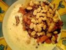Knusperreispfanne mit Ingwer-Buttermilchsoße - Rezept