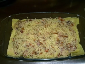 Lasagne mit Pfifferlingen mit selber gemachten Blätter - Rezept - Bild Nr. 4