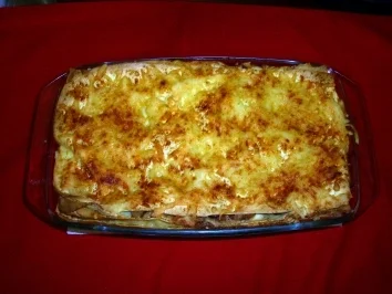 Lasagne mit Pfifferlingen mit selber gemachten Blätter - Rezept
