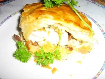 Hähnchenbrust mit Pfifferlingen in Blätterteig - Rezept - Bild Nr. 16
