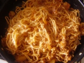 Hacksoße süß - sauer auf chinanudeln - Rezept - Bild Nr. 5