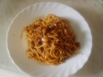 Hacksoße süß - sauer auf chinanudeln - Rezept