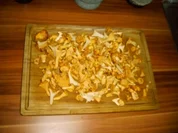 Hähnchenfilet mit Rahmpfifferlingen und Blattspinat - Rezept