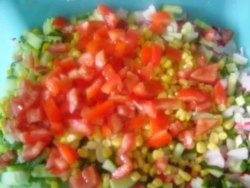 Rezept: Nudelsalat für Frauentreff der FFW Bild Nr. 2 Nudelsalat für Frauentreff der FFW - Rezept - Bild Nr. 2