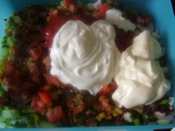 Rezept: Nudelsalat für Frauentreff der FFW Bild Nr. 4 Nudelsalat für Frauentreff der FFW - Rezept - Bild Nr. 4