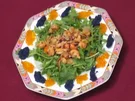 Rezept: Krebsfleisch mit Mandeln an Salat Krebsfleisch mit Mandeln an Salat - Rezept