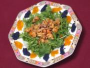 Krebsfleisch mit Mandeln an Salat - Rezept