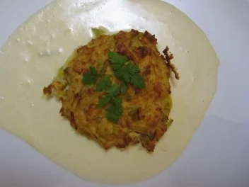 Schweinemedaillons im Kartoffel-Lauchmantel dazu Cognac-Weißweinsoße - Rezept