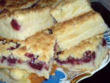 Sauerkirsch-Apfel-Kuchen mit Streusel - Rezept