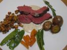 Amerikanisches Rindersteak mit Pfifferlingen an Käse-Pfeffersoße - Rezept