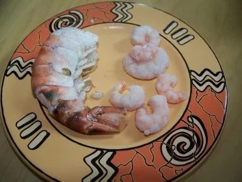 Fisch -Shrimps, Garnelen, Prawns, Gambas, Hummerkrabben - Rezept