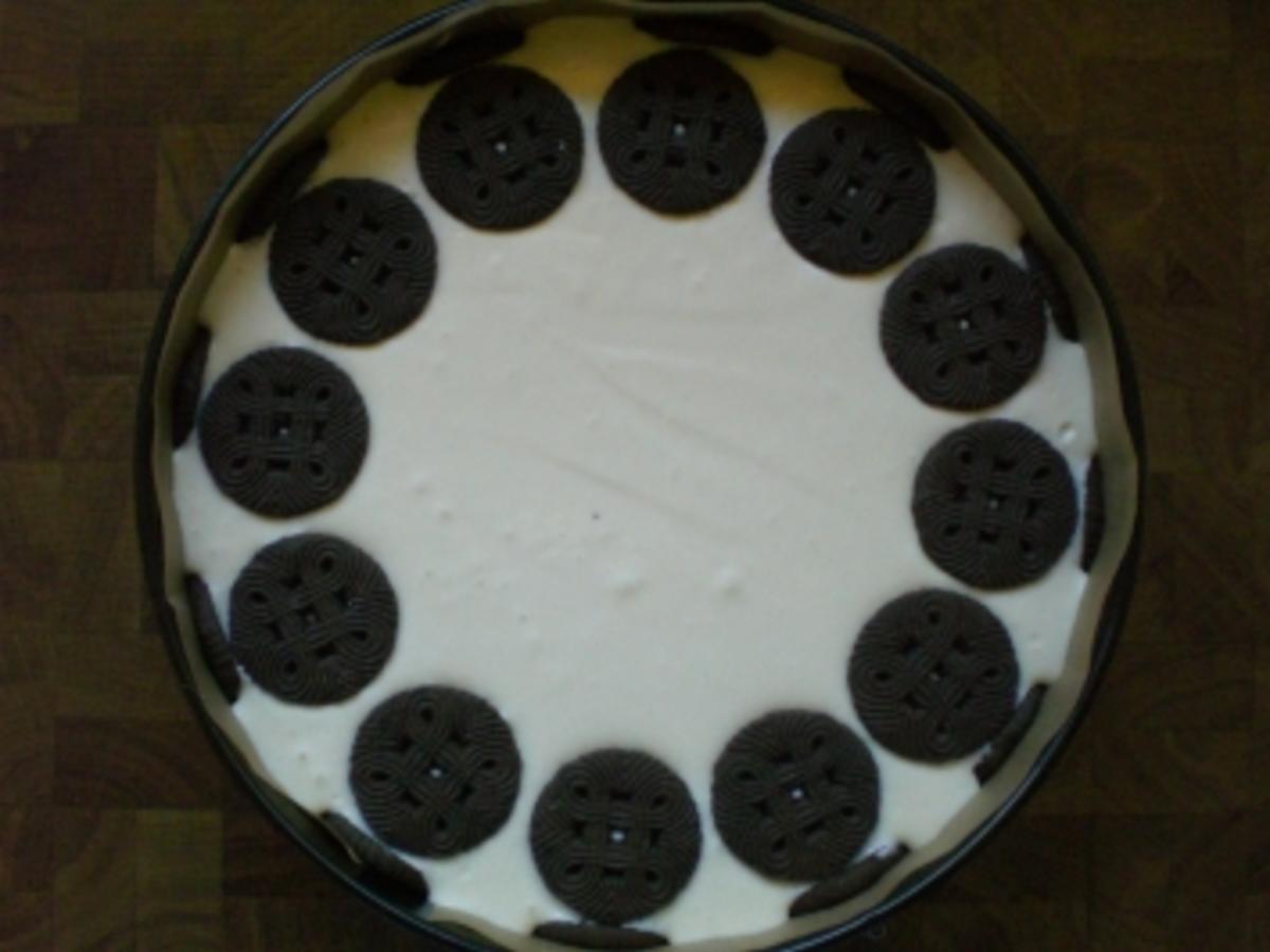 Käsekuchen mit Oreo Keksen Rezept mit Bild kochbar de