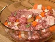 Rezept: Coq au vin vom Hühnerschlegel Coq au vin vom Hühnerschlegel - Rezept