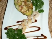 überbackene Avocado mit Garnelenspieß - Rezept - Bild Nr. 7