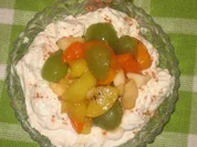 Dessert: Marsala-Obst auf Zimtsahne - Rezept