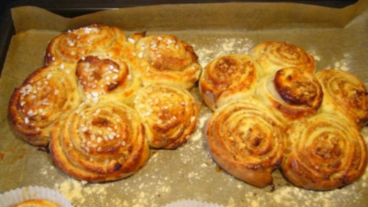 Kanelbullar --- schwedische Hefeschneckchen klassisch - Rezept