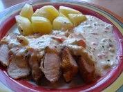 Schnitzel in Kräutercreme - Rezept