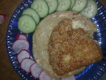 Rezept: Hähnchenbrustfilet mit Sesam-Panade Hähnchenbrustfilet mit Sesam-Panade - Rezept