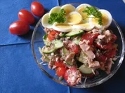 Rezept: Tunfischsalat nach Art des Hauses, kalorienarm Tunfischsalat nach Art des Hauses, kalorienarm - Rezept