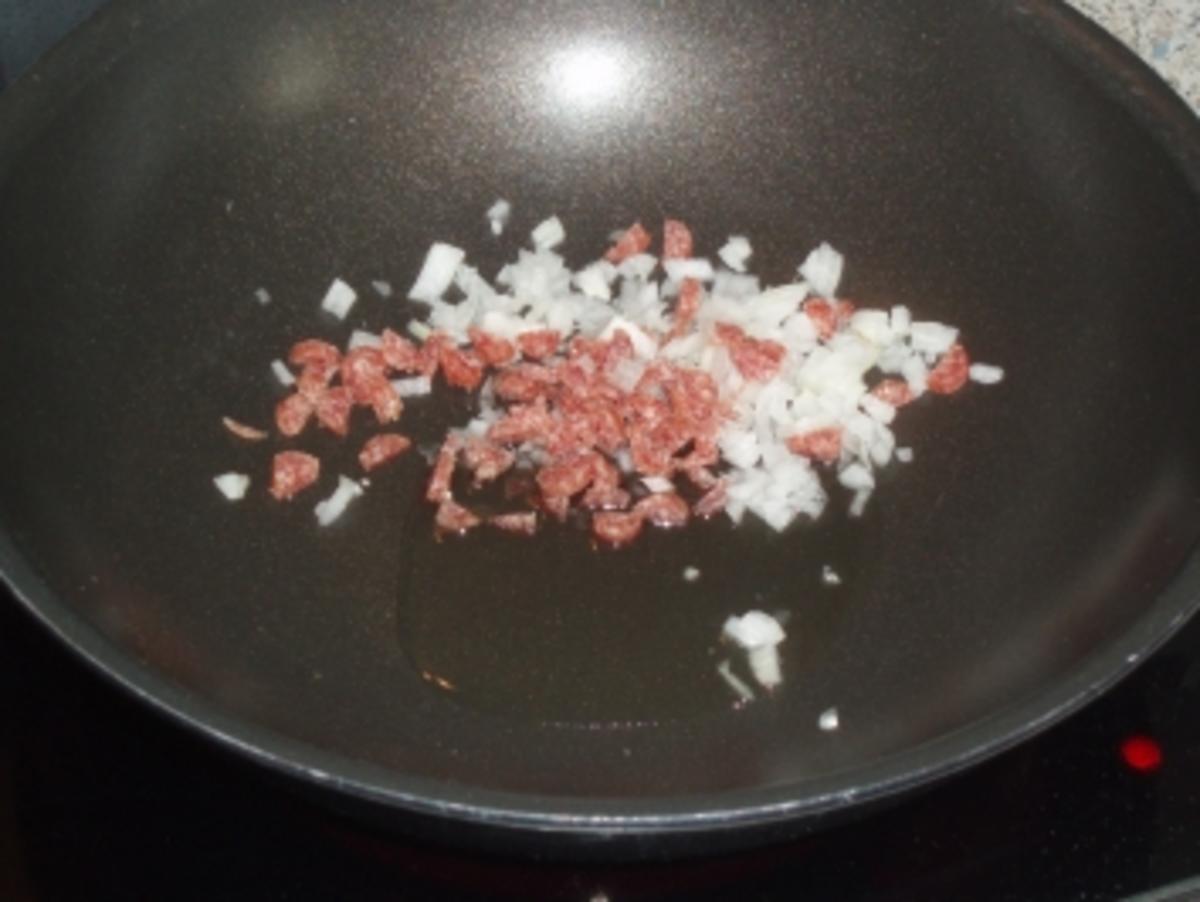 Rahmgeschnetzeltes mit Speckbohnen und Kartoffelrösti - Rezept - Bild Nr. 2