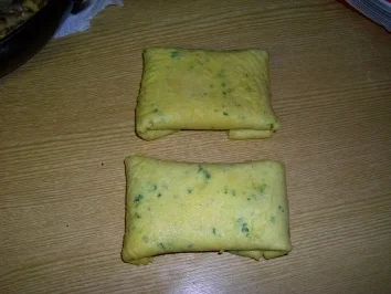 Panierter Pfannkuchen mit Pfifferlingen gefüllt - Rezept - Bild Nr. 3