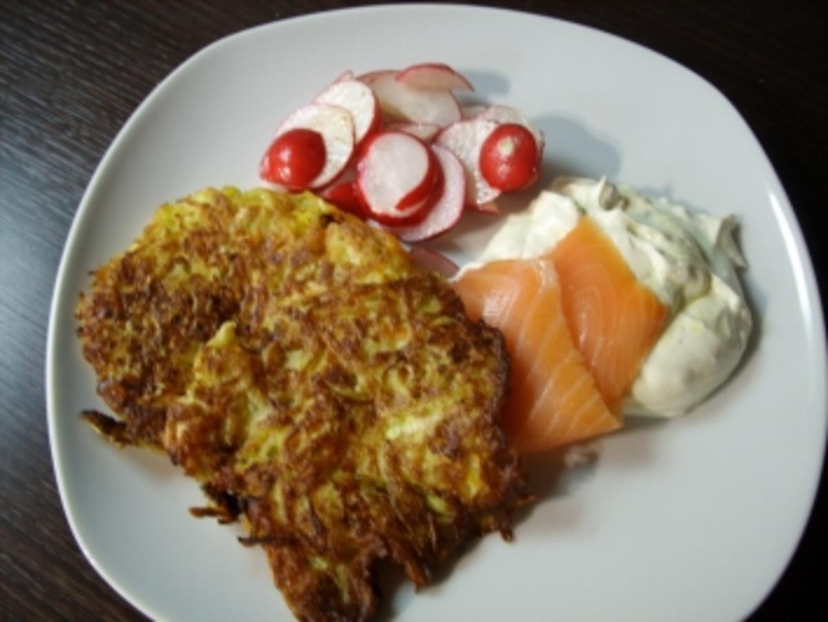 Bilder für Zucchinipuffer Wenn die Zucchinischwemme im Garten kommt - Rezept