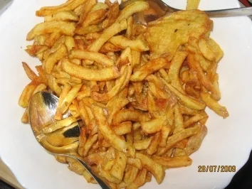 Rezept: leckere Pommes frites selber gemacht leckere Pommes frites selber gemacht - Rezept