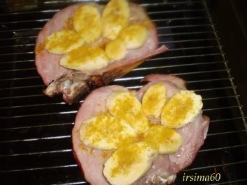 Rezept: Kasseler mit Banane überbacken Bild Nr. 3 Kasseler mit Banane überbacken - Rezept - Bild Nr. 3