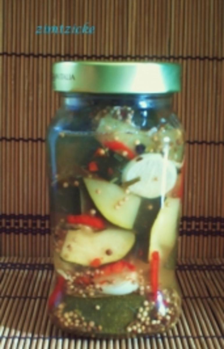 Zucchinigemüse - eingemacht - Rezept