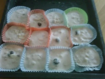 Eisige Kirschmuffins - Rezept