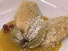 Warme Vanille-Quark-Nocken auf Mangosoße - Rezept - Bild Nr. 9