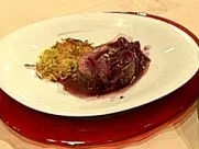 Rezept: Gefülltes Rinderfilet an Gemüseküchlein Gefülltes Rinderfilet an Gemüseküchlein - Rezept