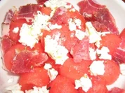 Salziger Wassermelonen - Salat - Rezept