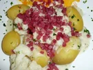 Rezept: Blumenkohl - Kartoffeln in holländischer Sauce mit Schinken und Ei Blumenkohl - Kartoffeln in holländischer Sauce mit Schinken und Ei - Rezept
