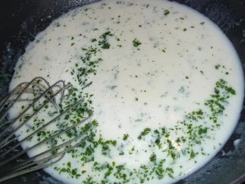 Blumenkohl - Kartoffeln in holländischer Sauce mit Schinken und Ei - Rezept - Bild Nr. 4